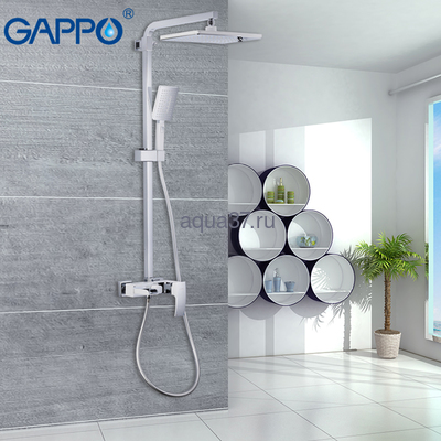 Душевая система Gappo G2407-30 белая Душевая система Gappo G2407-30 белая (фото)