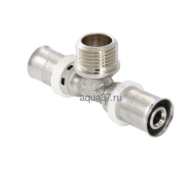 Пресс тройник 26 x 1/2" с наружной резьбой Valtec Пресс тройник 26 x 1/2" с наружной резьбой Valtec (фото)