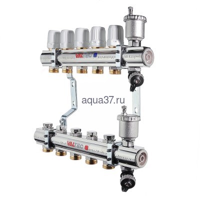 Коллекторная группа 11 выходов латунная Valtec Коллекторная группа 11 выходов латунная Valtec (фото)