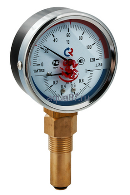 Термоманометр ТМТБ-31P Dy 80 с нижним подключением 1/2", 10 бар 0-120 Росма Термоманометр ТМТБ-31P Dy 80 с нижним подключением 1/2", 10 бар 0-120 Росма