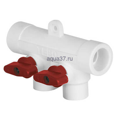 Коллектор 32 x 20 на 3 выхода красный Тебо Коллектор 32 x 20 на 3 выхода красный Тебо