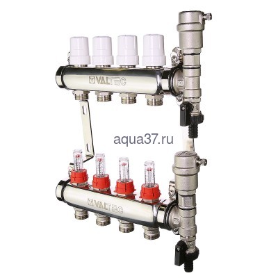 Группа с расходомерами 7 выходов нержавейка Valtec Группа с расходомерами 7 выходов нержавейка Valtec (фото)