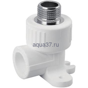 Угольник с креплением с наружной резьбой 20 x 1/2" Frap Угольник с креплением с наружной резьбой 20 x 1/2" Frap