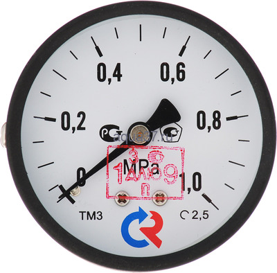 Манометр TM310T Dy 63 с задним подключением 1/4", 0-6 бар Росма Манометр TM310T Dy 63 с задним подключением 1/4", 0-6 бар Росма (фото)