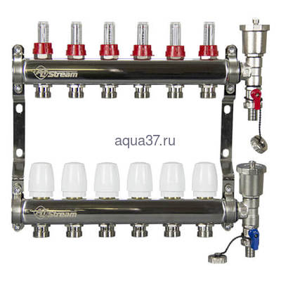 Группа с расходомерами 9 выходов нержавейка Altstream Группа с расходомерами 9 выходов нержавейка Altstream (фото)