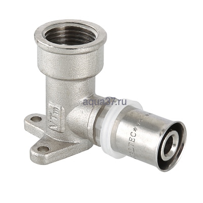 Пресс угольник с креплением 16 x 1/2" удлинённый Valtec Пресс угольник с креплением 16 x 1/2" удлинённый Valtec (фото)