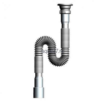 Гофросифон для мойки 1 1/2" x 40/50 удлинённый F113 Аквант Гофросифон для мойки 1 1/2" x 40/50 удлинённый F113 Аквант (фото)