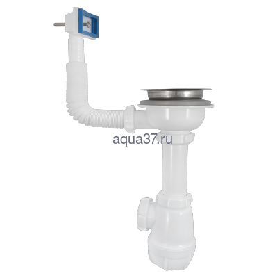 Сифон для кухни 3 1/2" x 40 с переливом B0145 Аквант Сифон для кухни 3 1/2" x 40 с переливом B0145 Аквант