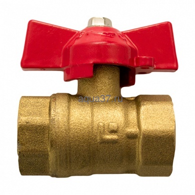 Кран шаровой 1/2" г/г бабочка 11Б27п1 Кран шаровой 1/2" г/г бабочка 11Б27п1