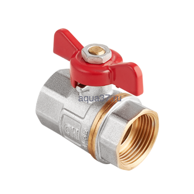 Кран шаровой 3/4" г/г бабочка АкваХит Кран шаровой 3/4" г/г бабочка АкваХит