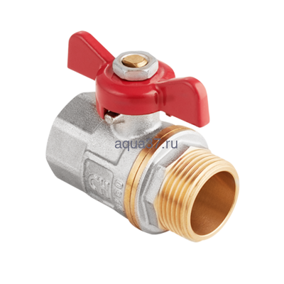 Кран шаровой 1" г/ш бабочка АкваХит Кран шаровой 1" г/ш бабочка АкваХит