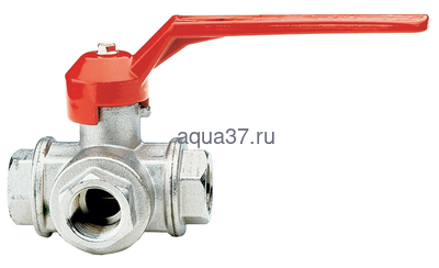 Кран шаровой трёхходовой тип T 1/2" г/г/г TVL Кран шаровой трёхходовой тип T 1/2" г/г/г TVL