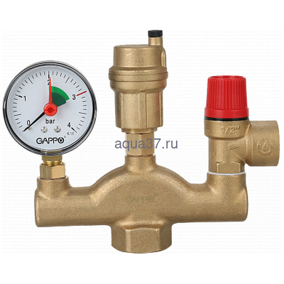 Группа безопасности для отопления GAPPO 1450 1" х 3 bar Группа безопасности для отопления GAPPO 1450 1" х 3 bar (фото)