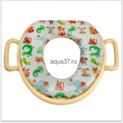 Крышка д/унитаза мягкая детская "Океан" с ручками Крышка д/унитаза мягкая детская "Океан" с ручками