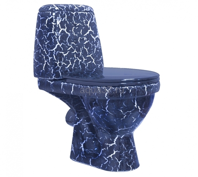 Унитаз-компакт "ПРЕМЬЕР" синий кракелюр Rosa Унитаз-компакт "ПРЕМЬЕР" синий кракелюр Rosa (фото)