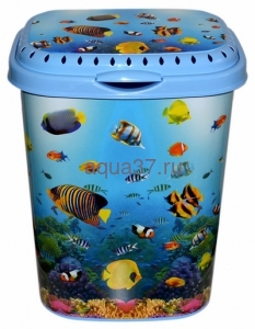 Корзина для белья с крышкой "Океан" Корзина для белья с крышкой "Океан"