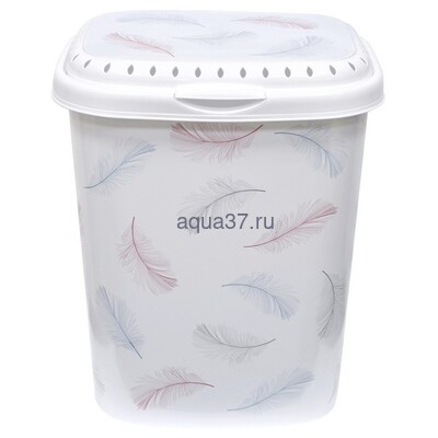 Корзина для белья с крышкой "Перья" Корзина для белья с крышкой "Перья"