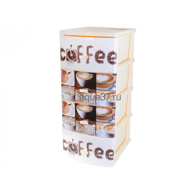 Комод Кофе 4 секции слоновая кость Комод Кофе 4 секции слоновая кость