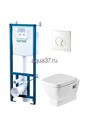 Инсталляция "НЕО ПЭК" панель хром глянец Santek Инсталляция "НЕО ПЭК" панель хром глянец Santek (фото)