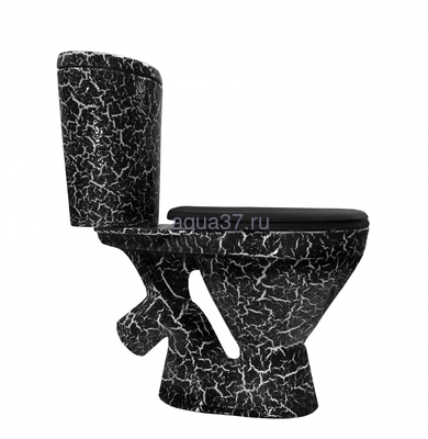 Унитаз-компакт "ЭЛЕГАНТ" черный кракелюр Rosa Унитаз-компакт "ЭЛЕГАНТ" черный кракелюр Rosa (фото)