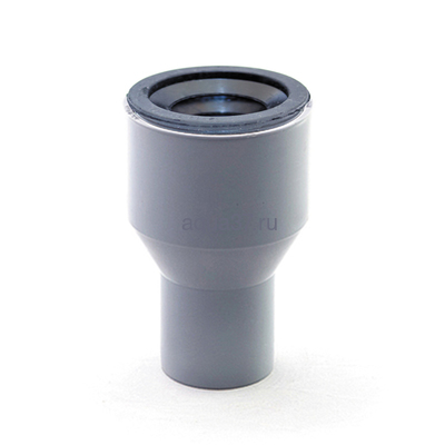 Переход с чугуна на пластик 72*50 с манжетой Переход с чугуна на пластик 72*50 с манжетой