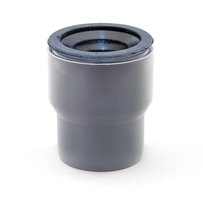 Переход с чугуна на пластик 124*110 с манжетой Переход с чугуна на пластик 124*110 с манжетой