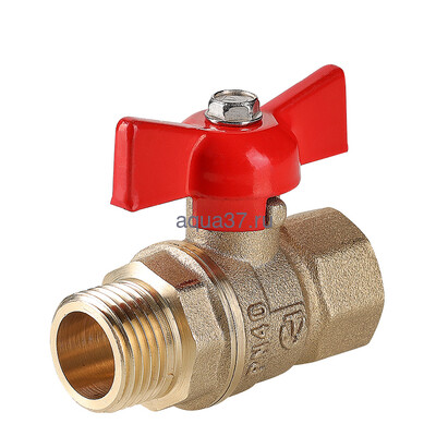 Кран шаровой 1/2" г/ш бабочка Valtec СТАНДАРТ (PN40) Кран шаровой 1/2" г/ш бабочка Valtec СТАНДАРТ (PN40) (фото)