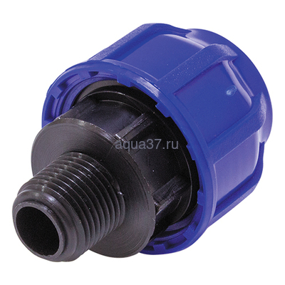 Муфта ПНД с наружней резьбой 50 х 1 1/4" Тебо Муфта ПНД с наружней резьбой 50 х 1 1/4" Тебо