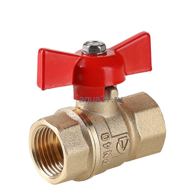 Кран шаровой 1/2" г/г бабочка СТАНДАРТ Valtec Кран шаровой 1/2" г/г бабочка СТАНДАРТ Valtec (фото)