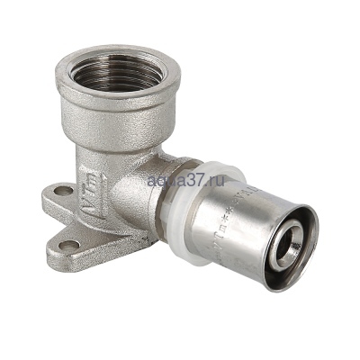 Пресс угольник с креплением 16 x 1/2" Valtec Пресс угольник с креплением 16 x 1/2" Valtec (фото)